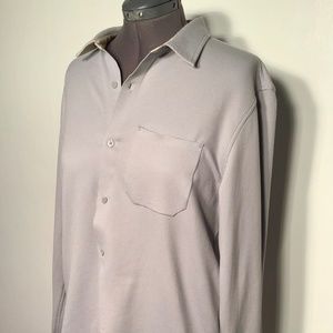 REI Co-op Sun Up Shirt Men's Gray Button Down Long -Sleeve Size Large